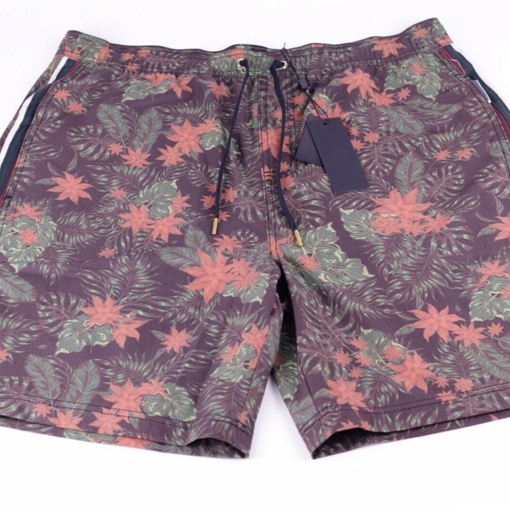 KITH Tilden Swim Shorts Trunks RARE Black Floral - Picture 7 of 7